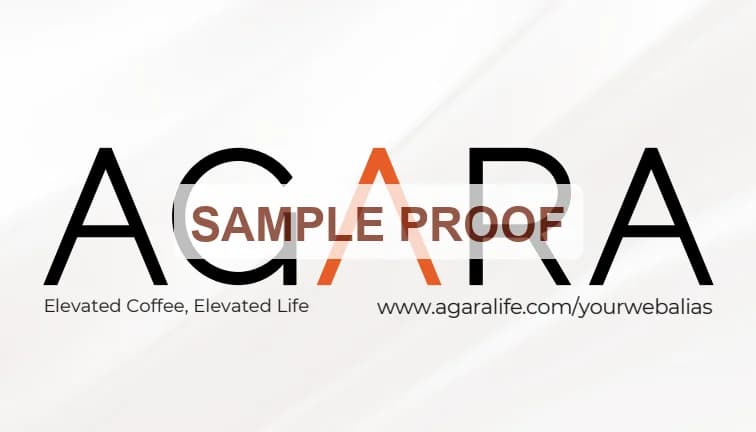 Template 4 front, sample proof with placeholder details